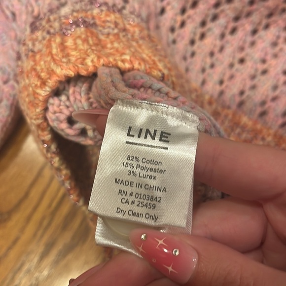 LINE Woman’s Pink Cardigan Size XS - Picture 4 of 4